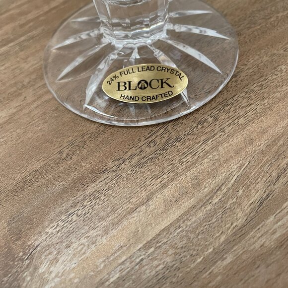 Vintage Crystal Vase & Votive still BRAND NEW w/box. 24% Full Lead Block Crystal - Picture 5 of 8